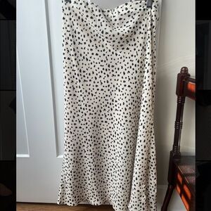 Black and white Midi skirt